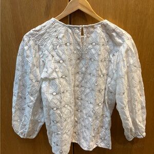 Massimo Dutti Cream Lace Blouse